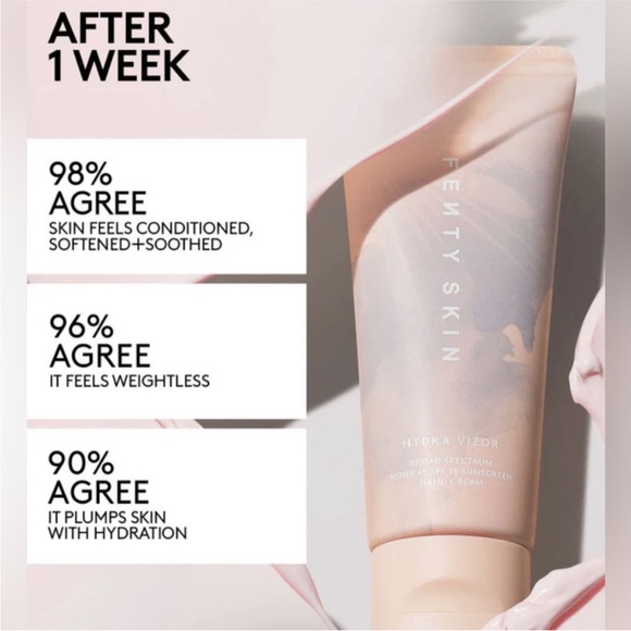 Fenty Skin Hydra Vizor Broad Spectrum Mineral SPF 15 Sunscreen Hand Cream NIB - Picture 3 of 6